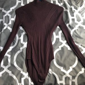 Dark purple bodysuit